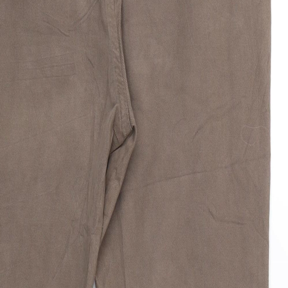 Lazzerini Tiziana Womens Brown Striped Trousers Size M L24 in