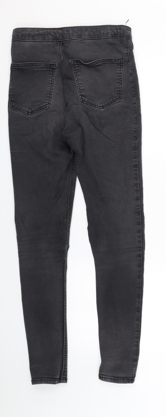 Womens UK Size 34 Topshop Slim Fit Jegging Black Jeans