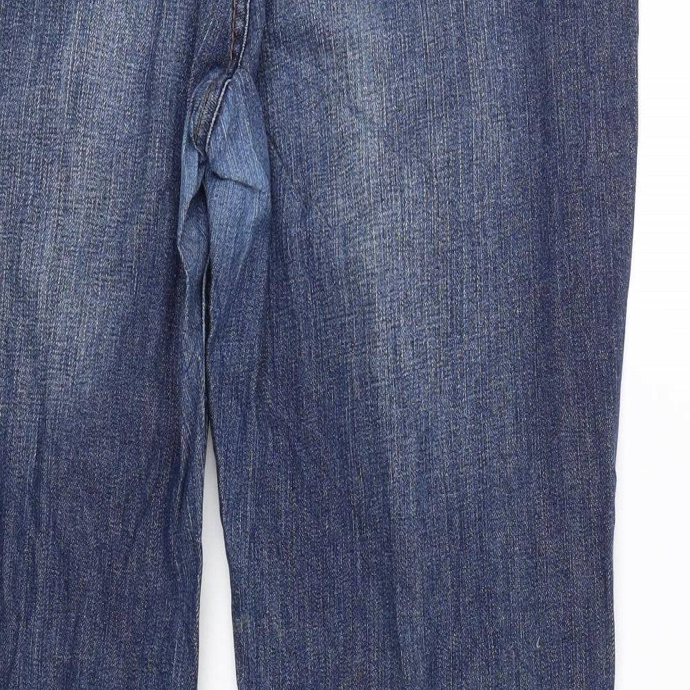 Womens UK Size 44 St Oliver Regular Fit Bootcut Blue Jeans