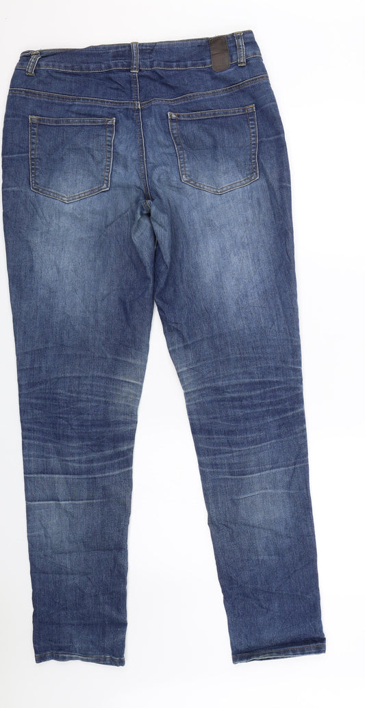 Marc Lauge Womens Blue  Denim Straight Jeans Size 10 L31 in