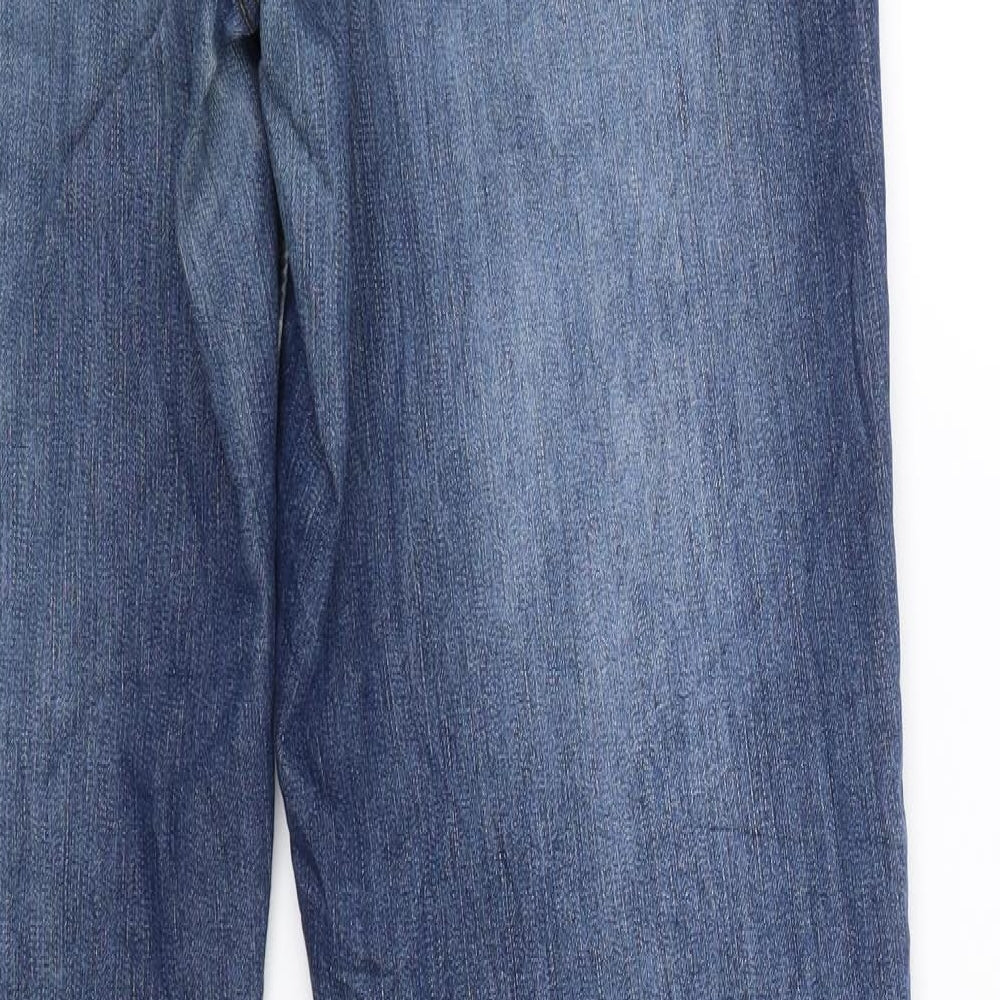 Marc Lauge Womens Blue Denim Straight Jeans Size 10 L31 in
