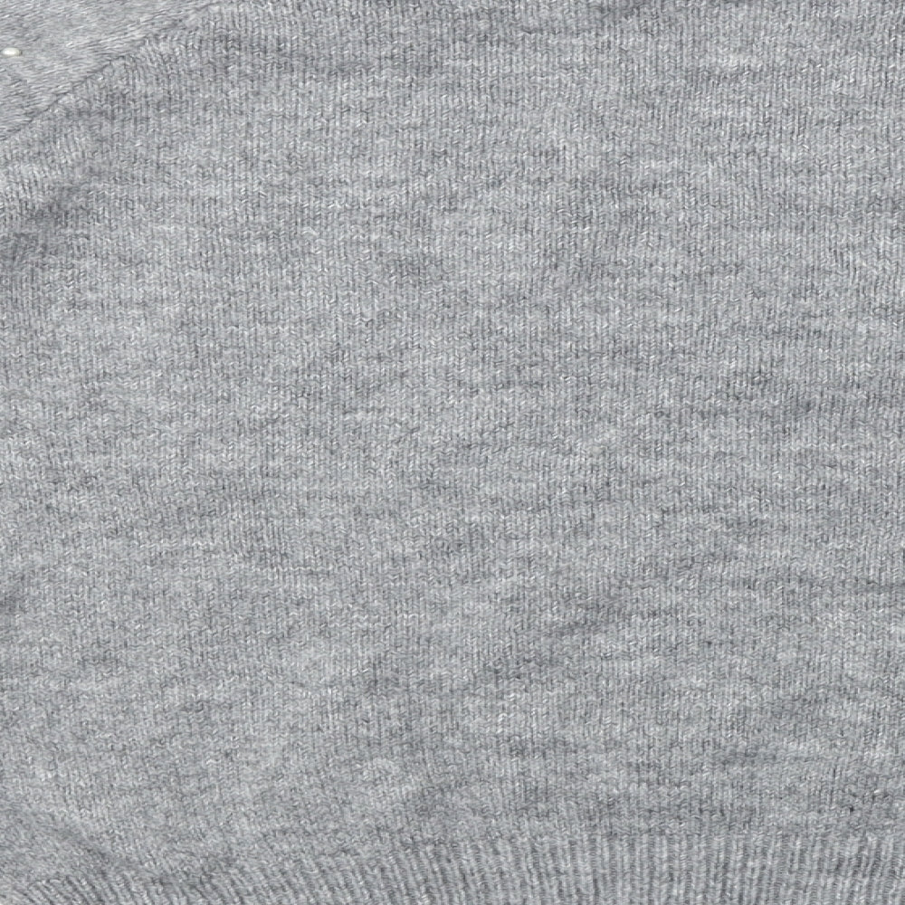 Womens UK Size S Papaya Grey Pullover Jumper