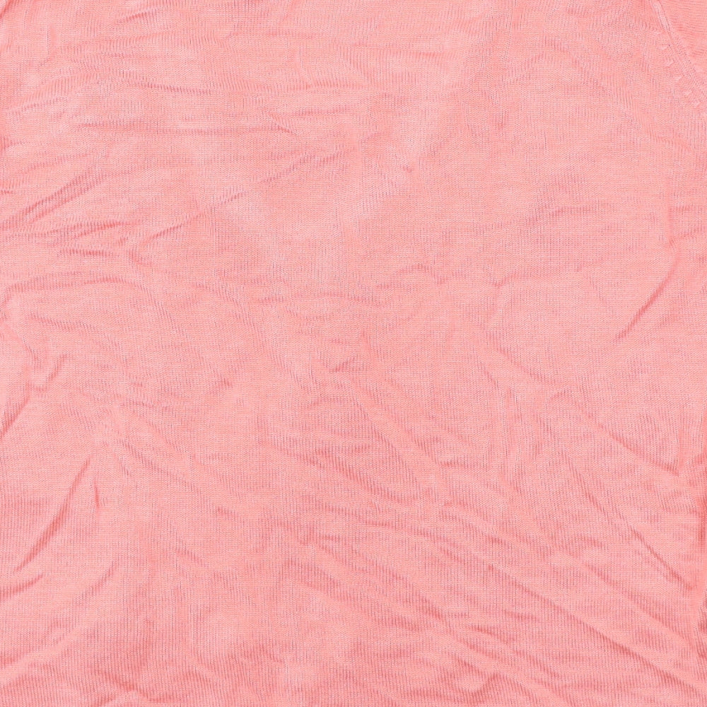 Womens UK Size M BM Pink Cardigan Jumper