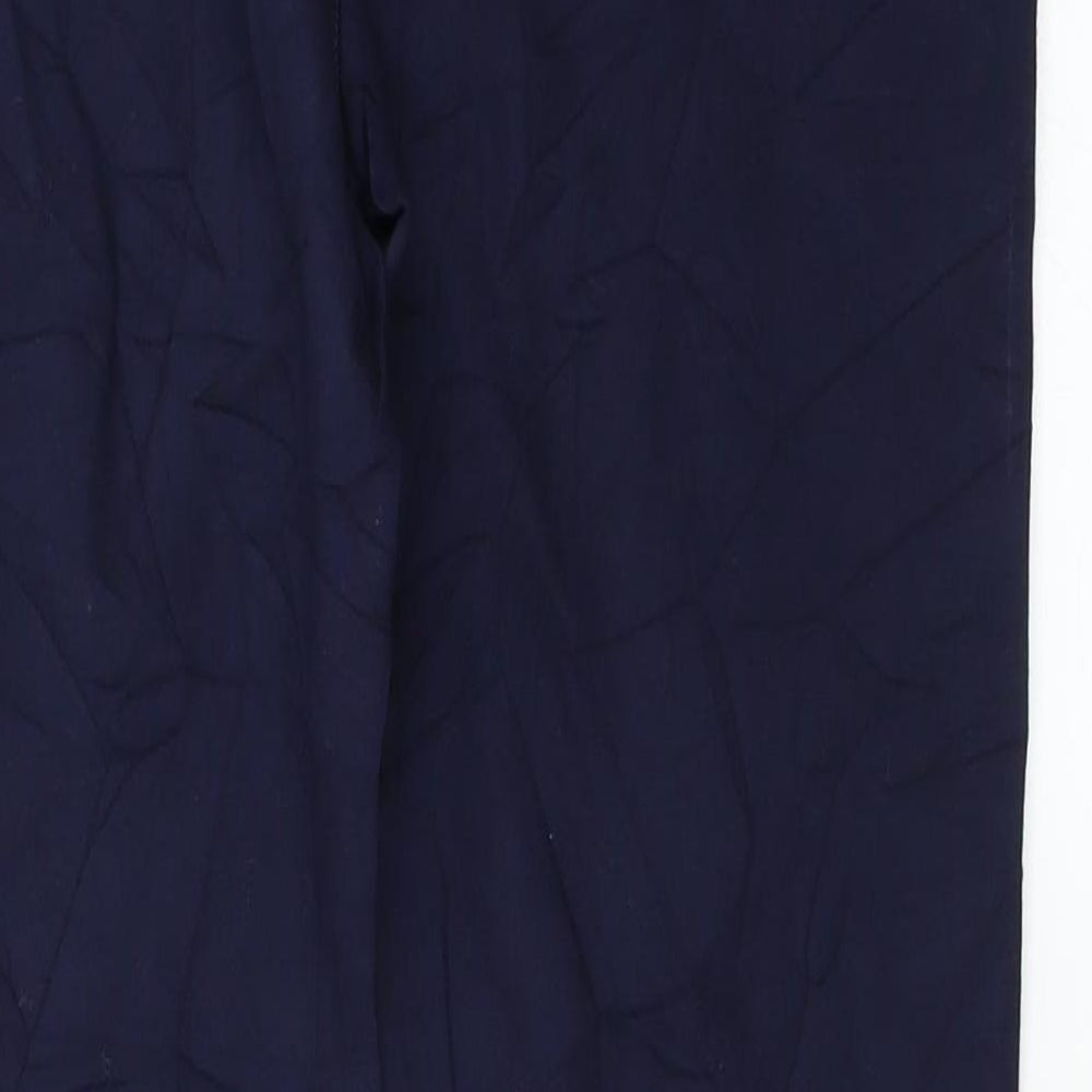 Womens UK Size 10 Apricot Regular Fit Blue Trousers