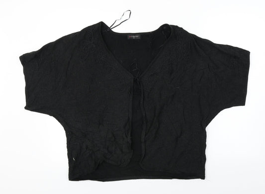 Womens UK Size XL bm collection Black Cardigan Jumper