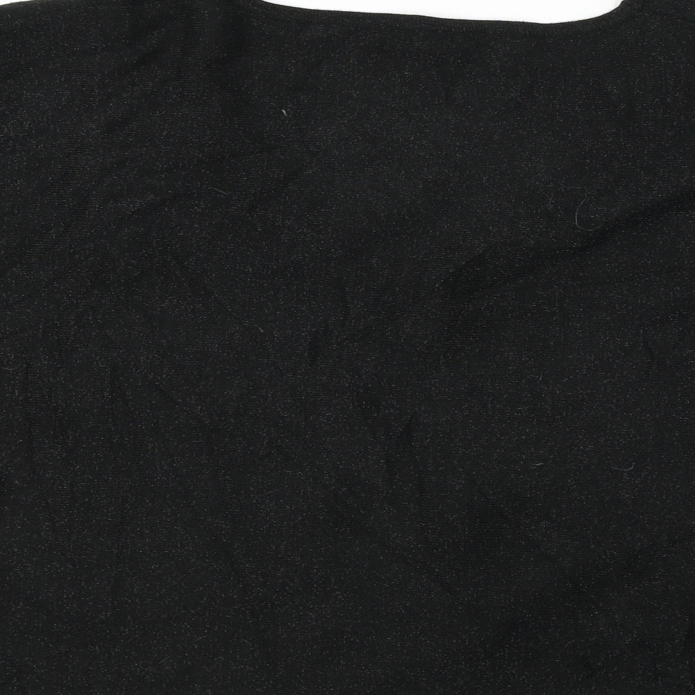 Womens UK Size XL bm collection Black Cardigan Jumper