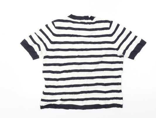 Womens UK Size 12 Marks and Spencer White Basic T-Shirt