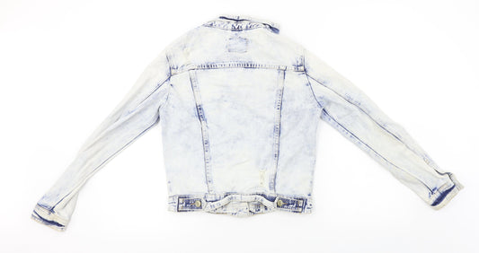 denim co Womens Blue Jacket Coat Size 8