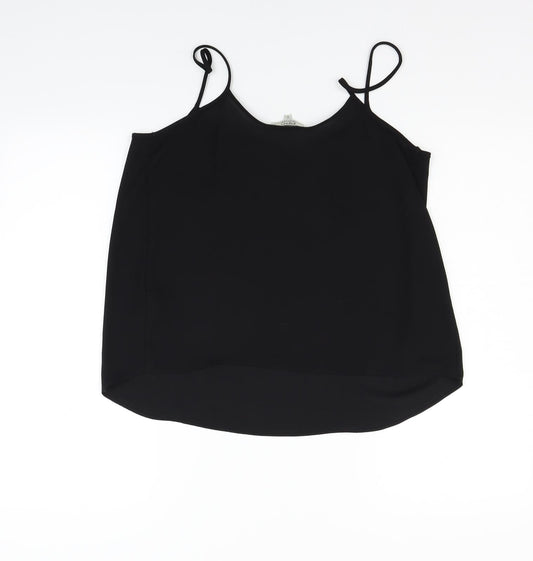 Papaya Womens Black Basic Blouse Size 12