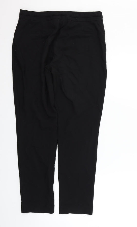 Womens UK Size 12 Principles Regular Fit Sweatpants Black Trousers