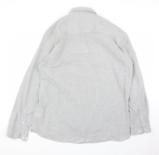 Mens UK Size 2XL Primark Grey Button-Up Long Sleeve Casual Shirt