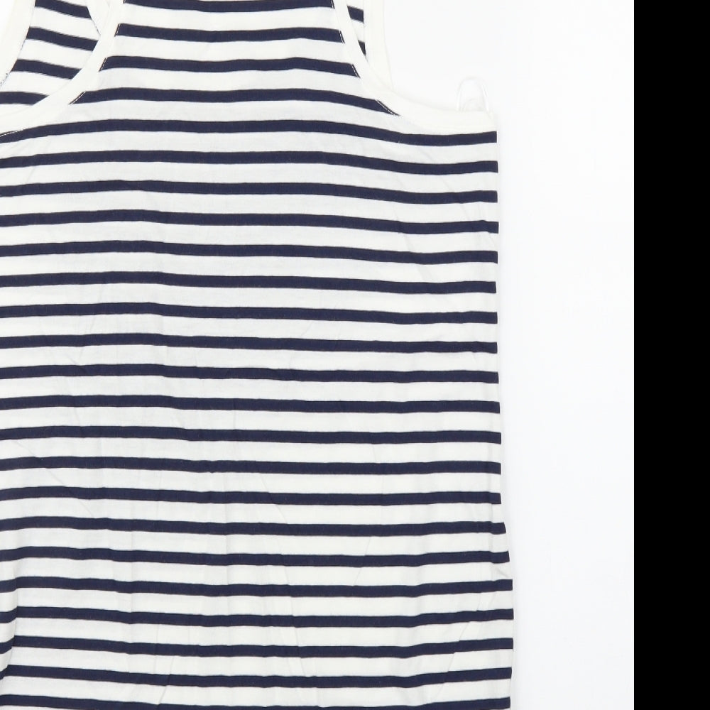 Womens UK Size 14 Debenhams Blue Tunic Tank