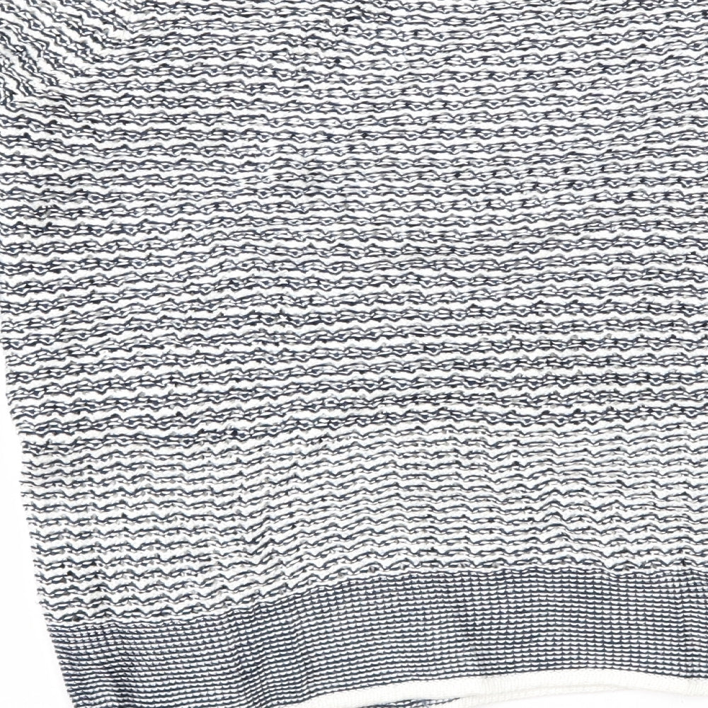 TU Womens Blue Striped Pullover Jumper Size 12