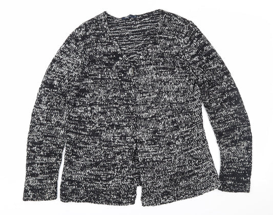 Dash Womens Black Cardigan Jumper Size 12