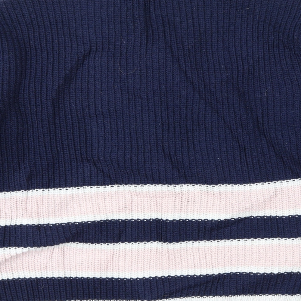Marks and Spencer Womens Blue Striped Pullover Jumper Size L