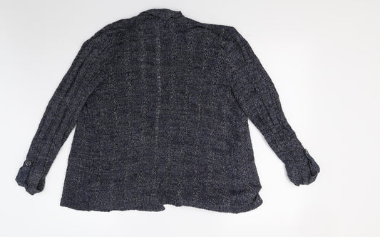 Womens UK Size 10 Marks and Spencer Blue Cardigan Jumper