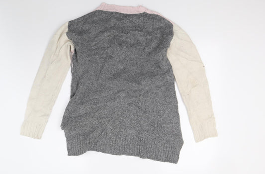 Womens UK Size S Marks and Spencer Grey Pullover Jumper