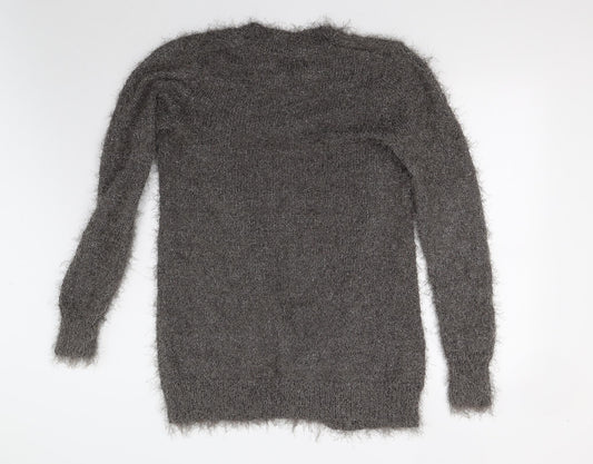 Womens UK Size M NEXT Grey Cardigan Jumper