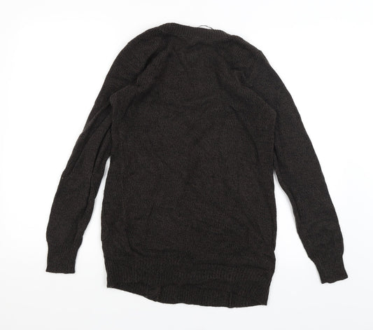 Womens UK Size 8 Divided Brown Cardigan Jumper