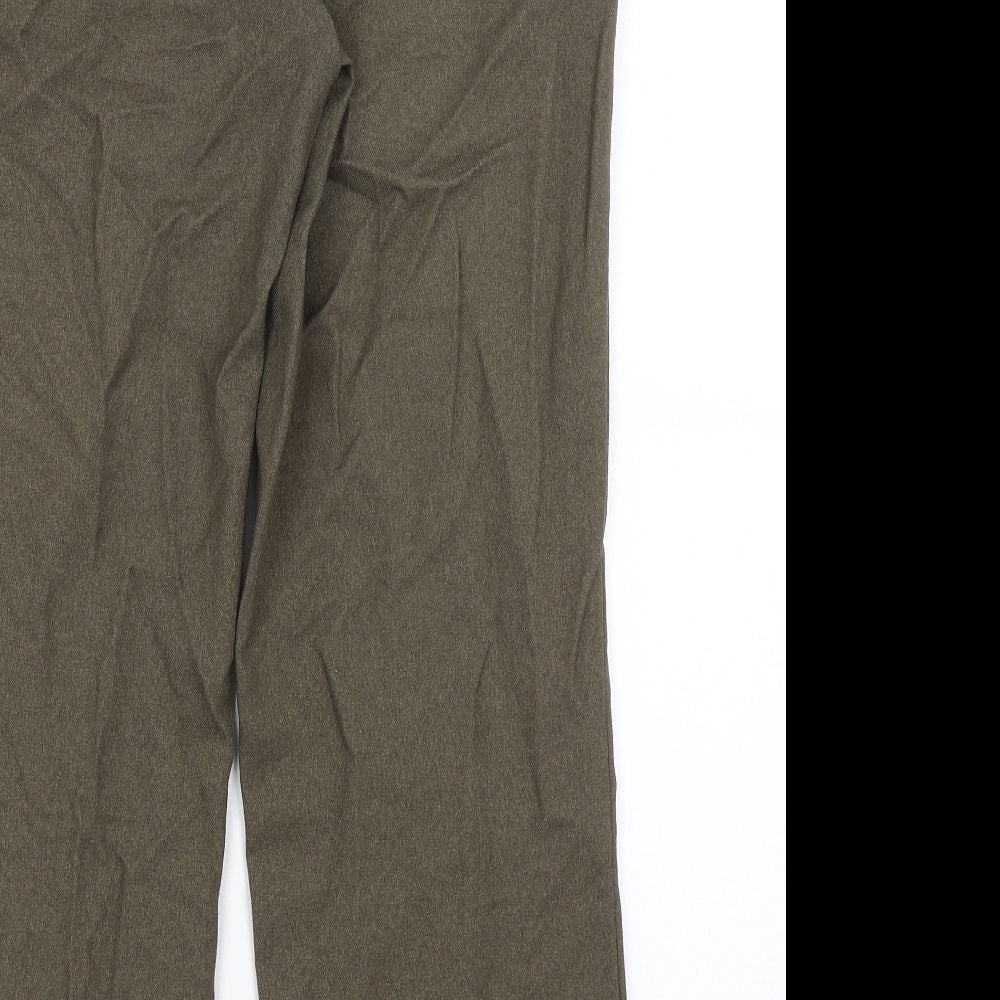 Womens UK Size 16 Brandtex Regular Fit Green Trousers