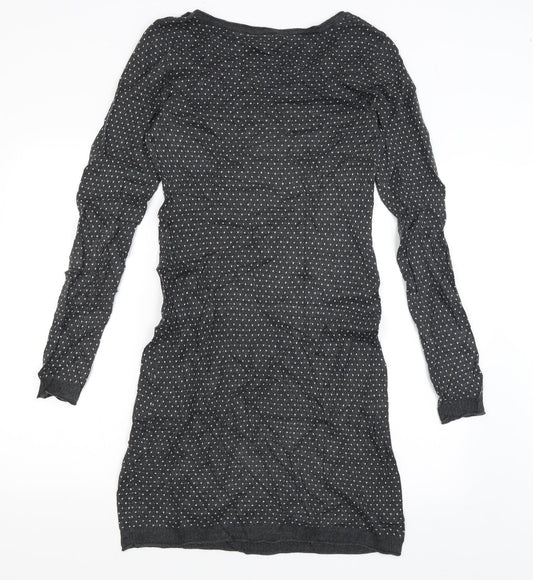 H&M Womens Grey T-Shirt Dress Size S