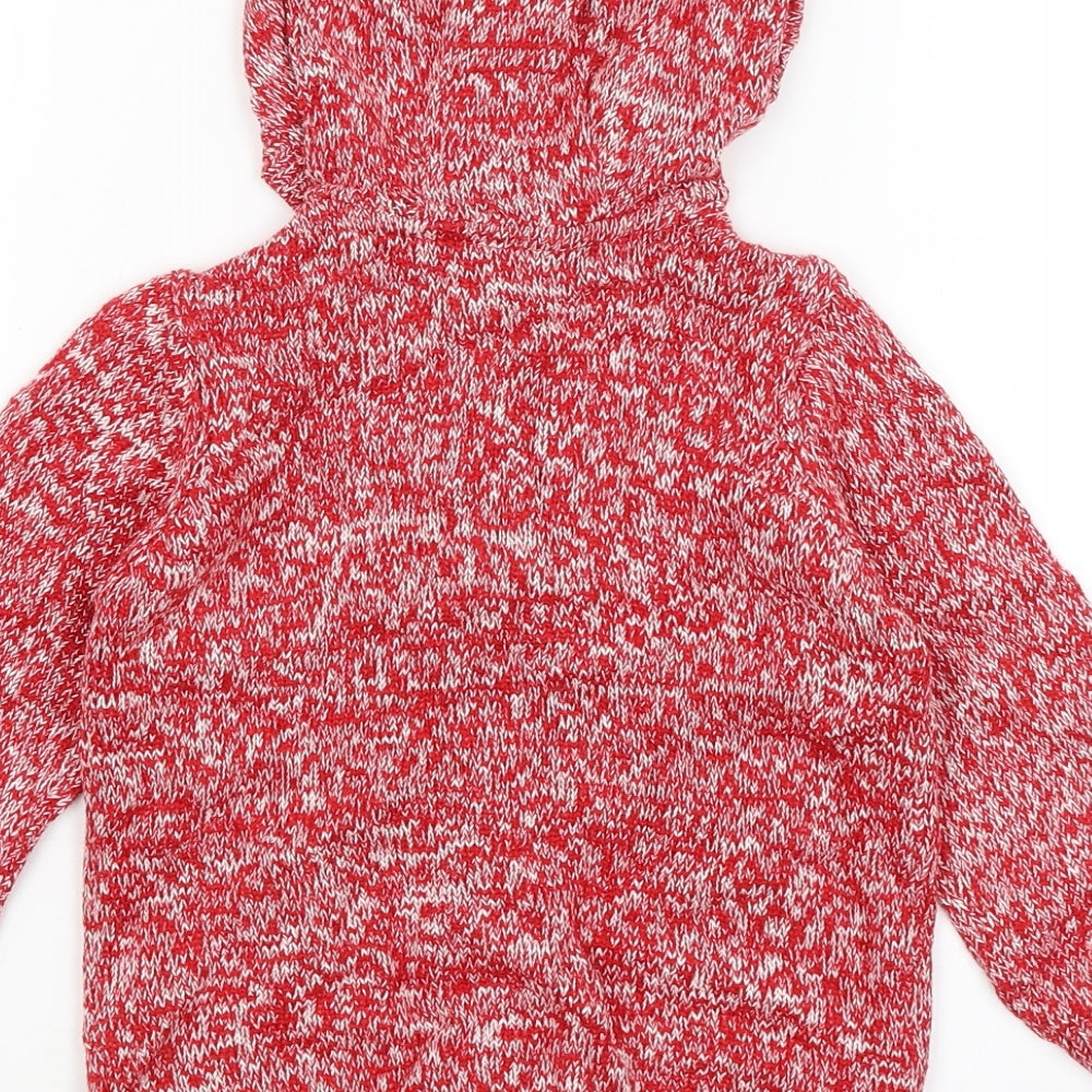Mothercare Baby Red Full Zip Jumper Size 18-24 Months