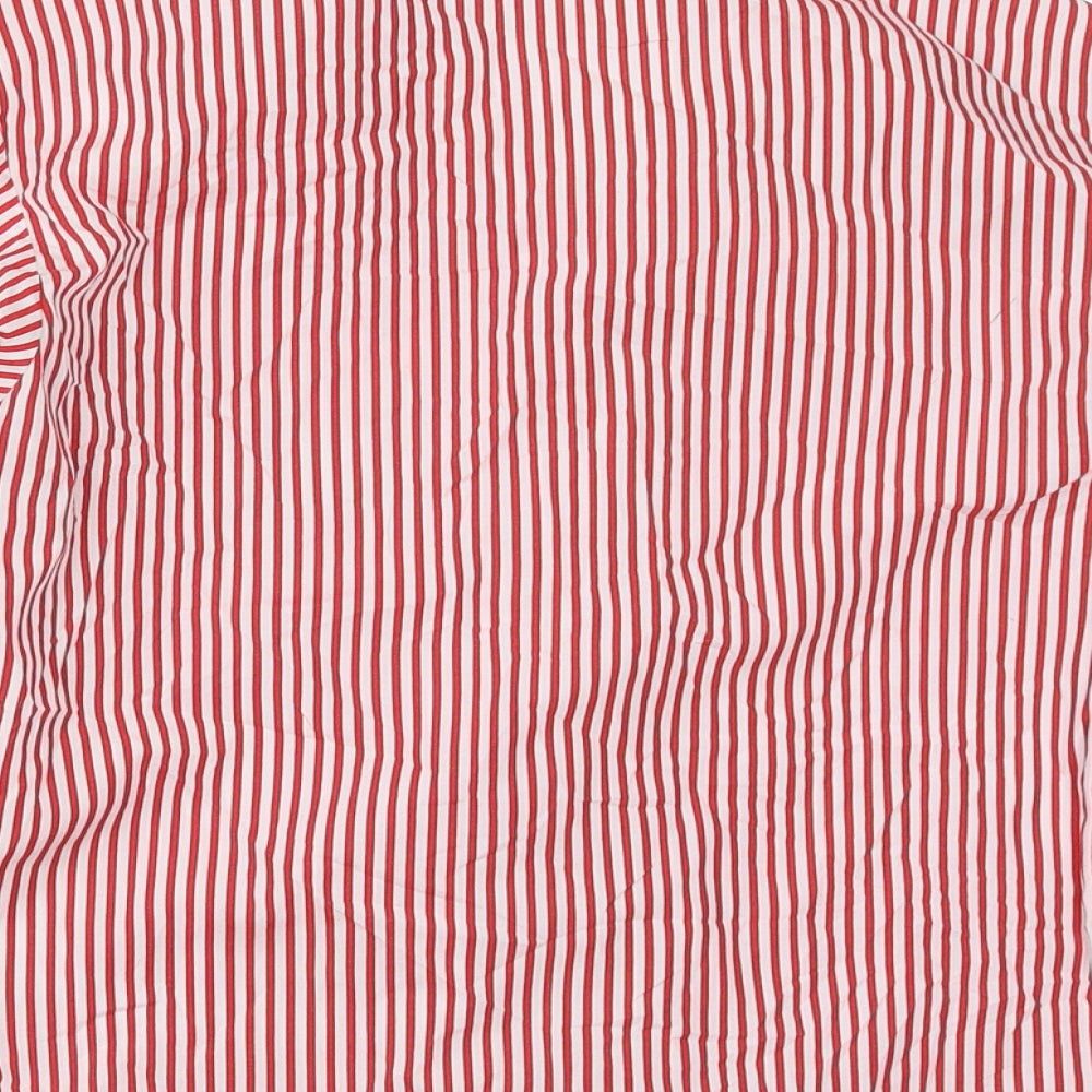 Denby Dale Boys Red Striped Basic Button-Up Size 13 Years