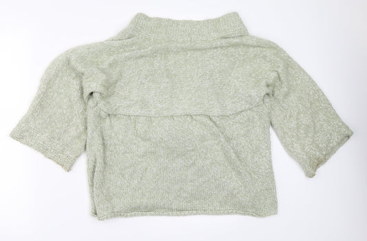 Womens UK Size 16 Poppy Green Cardigan Jumper