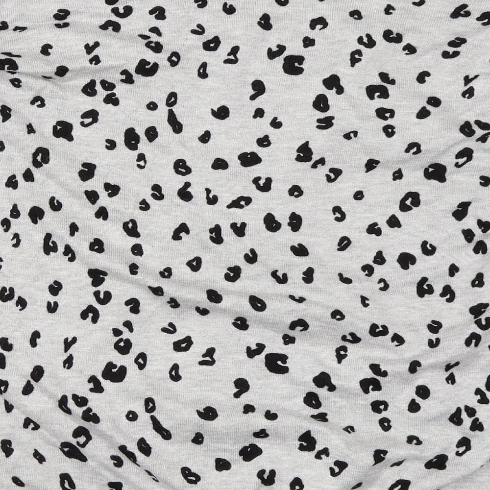 Capsule Womens Grey Animal Print Pullover Jumper Size 16