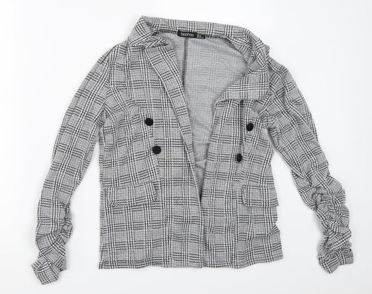 Womens UK Size 10 Boohoo Grey Jacket