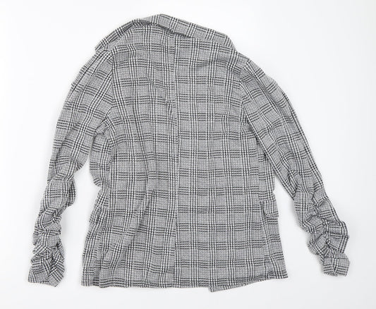 Boohoo Womens Grey Jacket Size 10