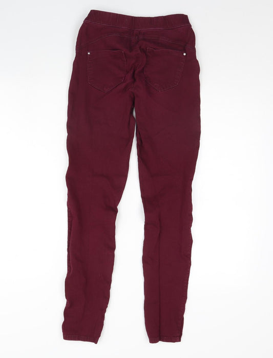 Denim & Co. Womens Purple Denim Jegging Jeans Size 6 L29 in