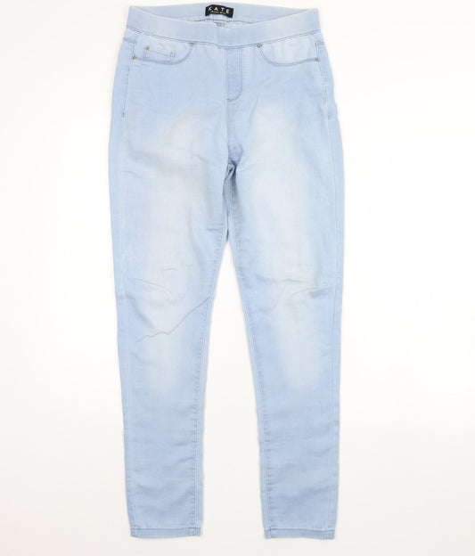 Womens UK Size 12 Peacocks Regular Fit Skinny Blue Jeans