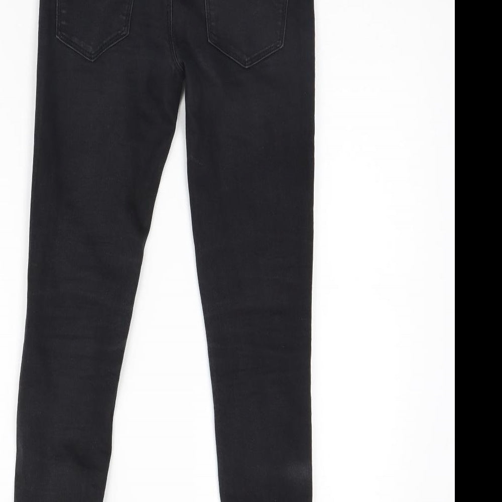 Denim & Co. Girls Black Denim Skinny Jeans Size 8 Years