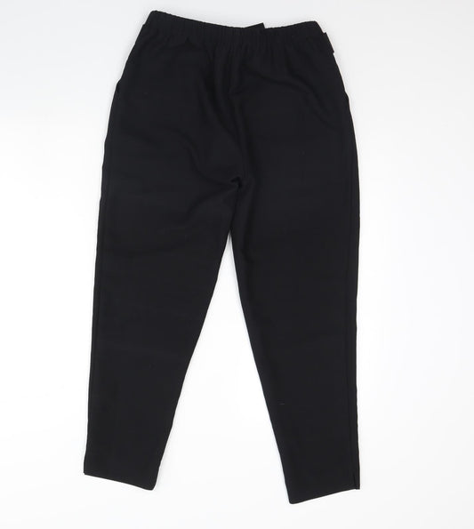 Womens UK Size 10 Wallis Regular Fit Dress Pants Black Trousers