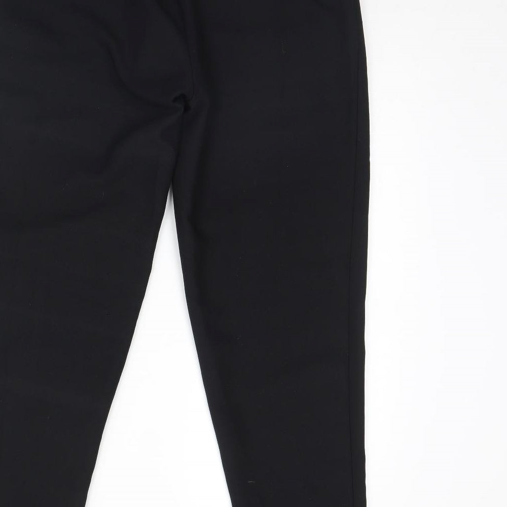 Womens UK Size 10 Wallis Regular Fit Dress Pants Black Trousers