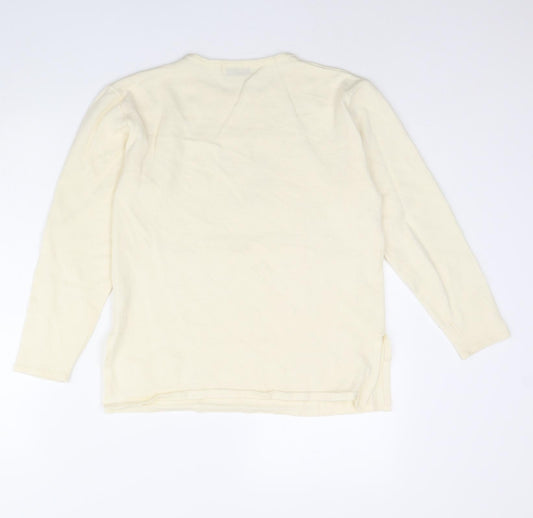 Damart Womens Ivory Pullover Jumper Size 12