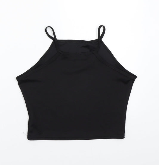 Boohoo Womens Black Basic T-Shirt Size 10