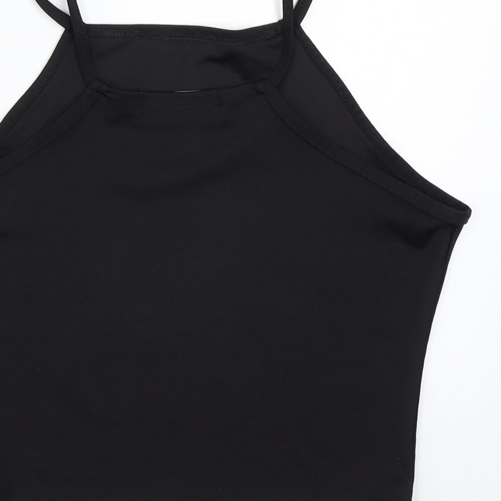 Womens UK Size 10 Boohoo Black Basic T-Shirt