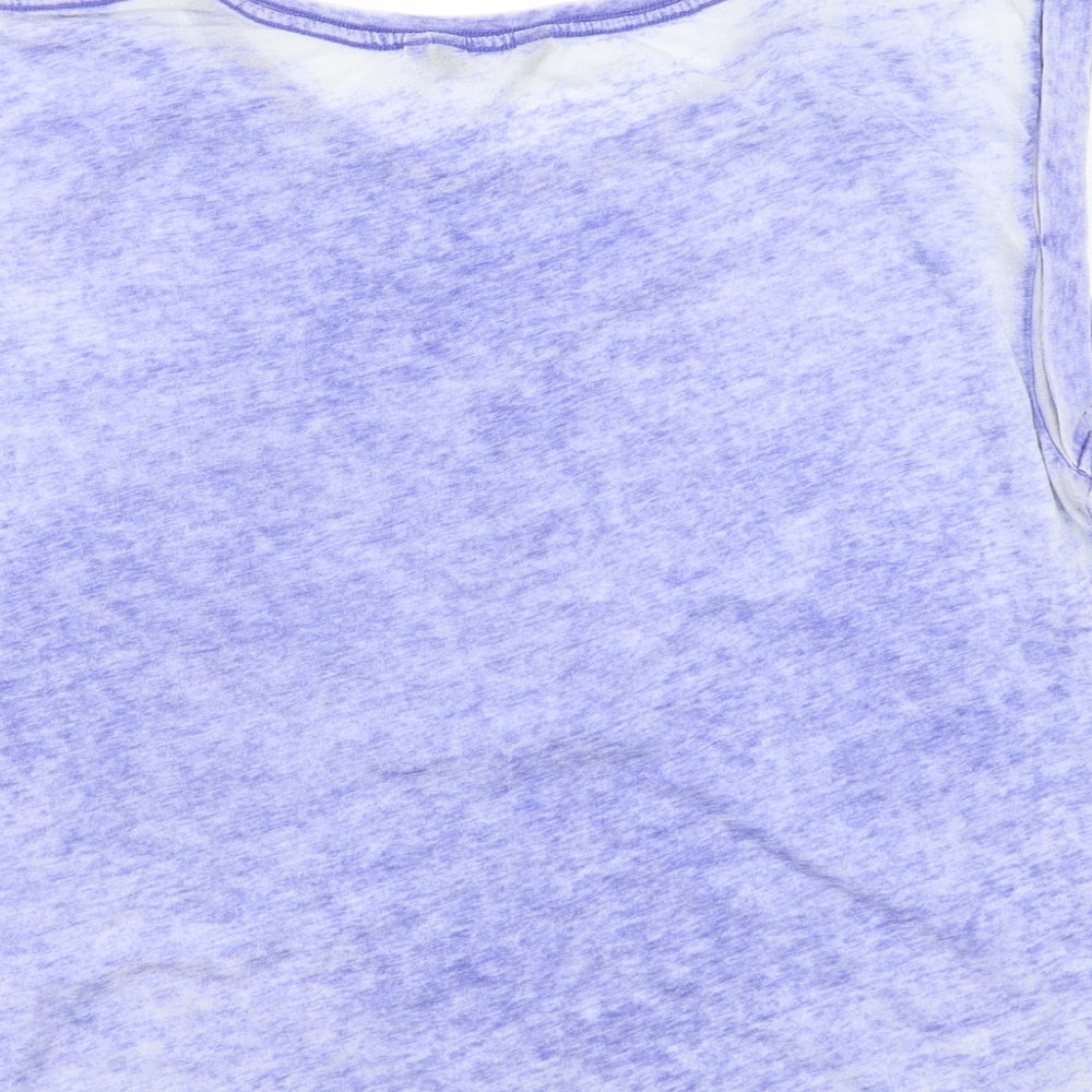 Womens UK Size 12 Newlook Blue Basic T-Shirt