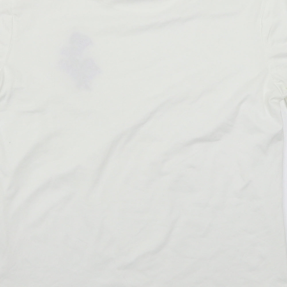 Womens UK Size Preworn White Basic T-Shirt