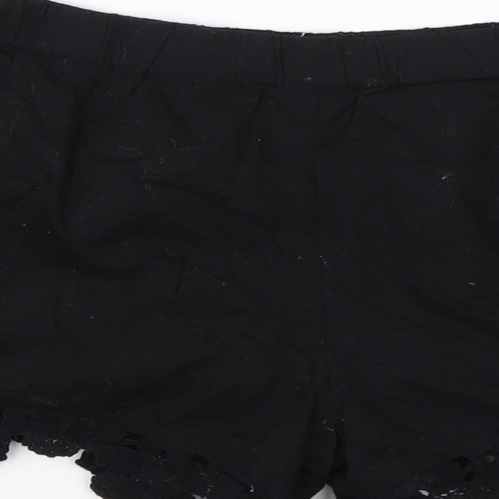 Topshop Womens Black Hot Pants Shorts Size S