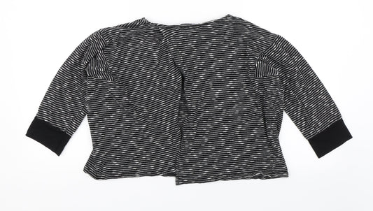 Womens UK Size M Missguided Black Basic Blouse