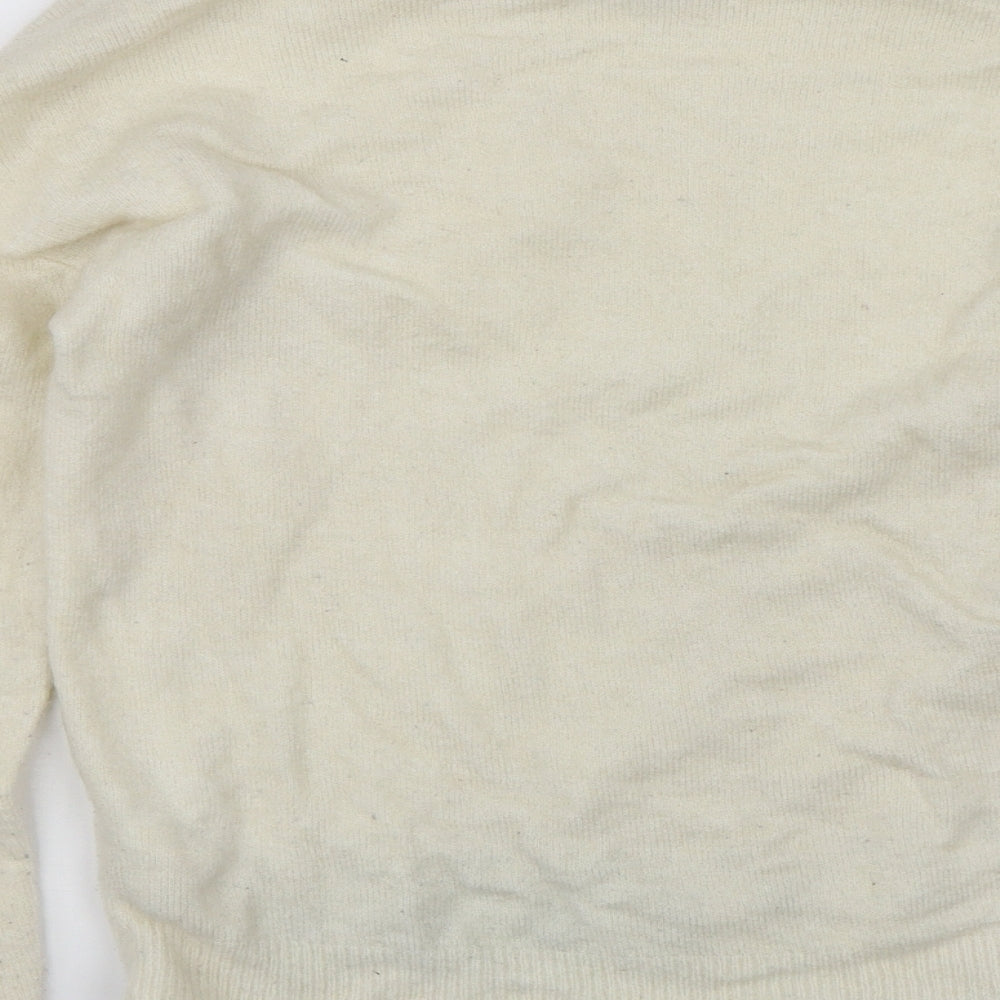 Womens UK Size 10 Miss Selfridge White Pullover Jumper