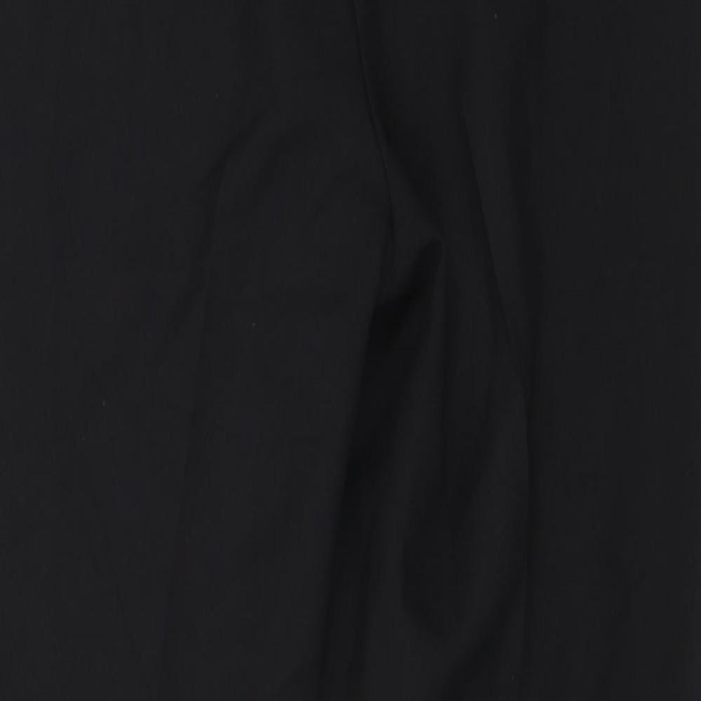 Womens UK Size 8 F&F Regular Fit Dress Pants Black Trousers