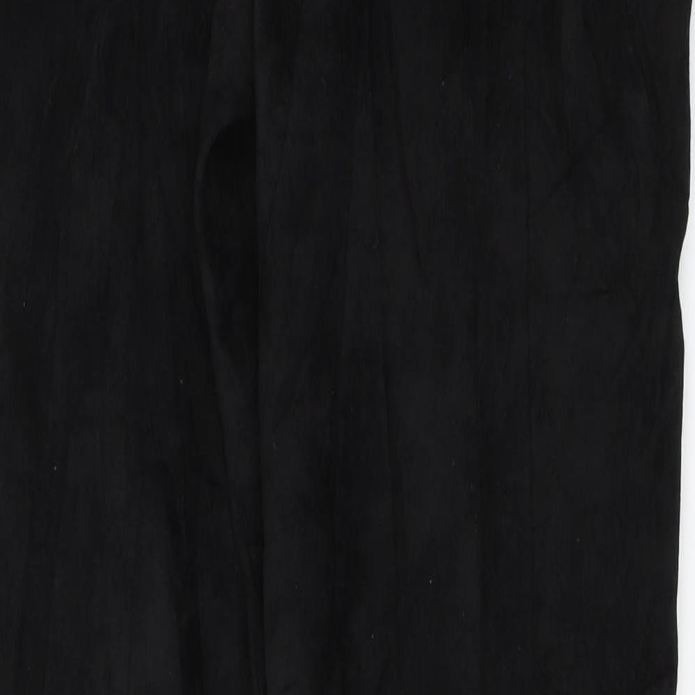 Womens UK Size 28 in Preworn Regular Fit Black Trousers
