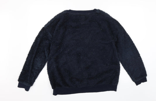 Womens UK Size S Love to Lounge Blue Pullover Jumper
