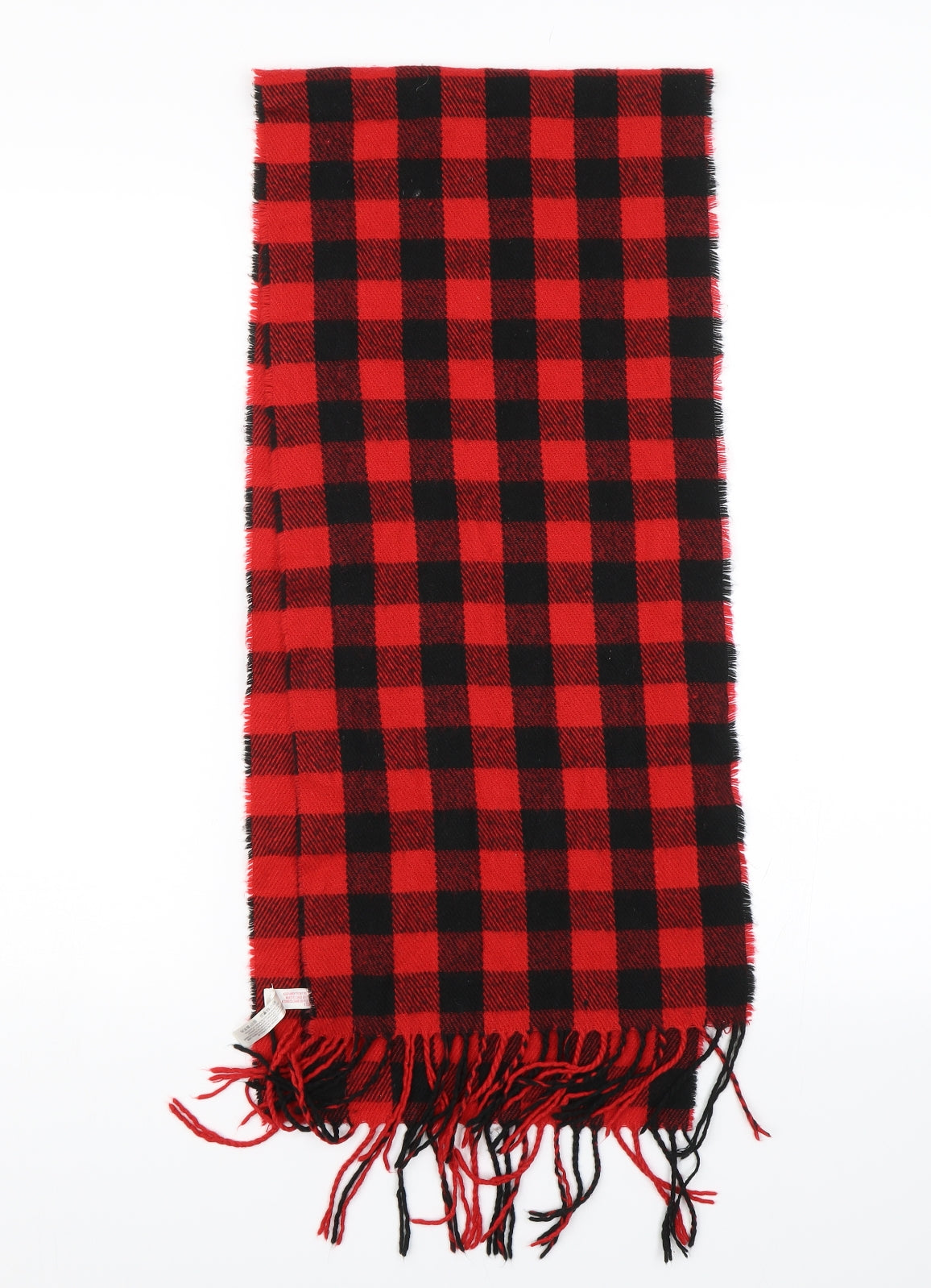 Cedar Wood State Unisex Red Plaid Scarf One Size
