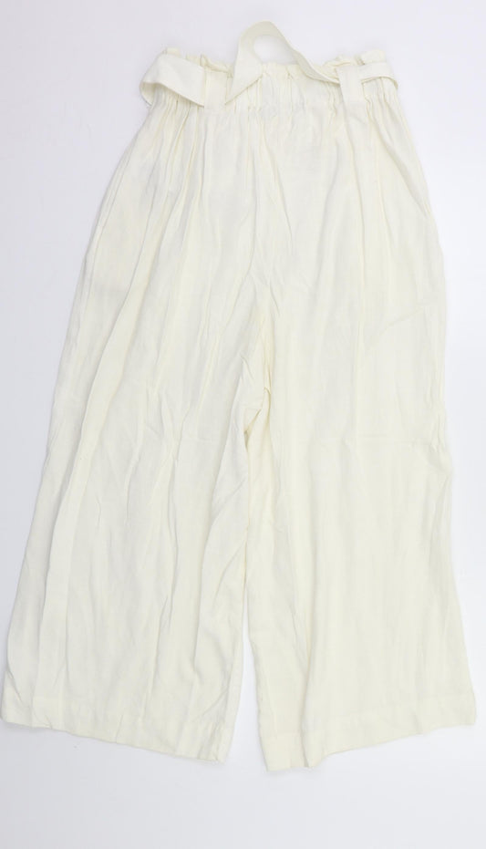 New Look Womens White Flared Jeans Size 8 L24 in