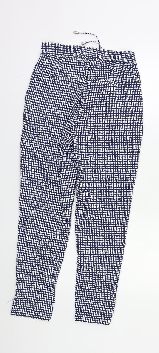 H&M Womens Grey Polka Dot Trousers Size S L24 in